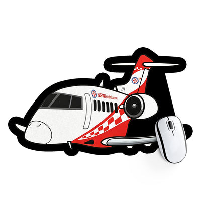 NSW Air Ambulance Pilatus PC-24 Design Aircraft Outline Mouse Pads