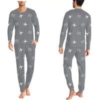 Thumbnail for Nantes Atlantique Airport (NTE) Pajamas - Men Pajamas - Gray