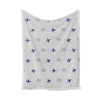 Thumbnail for Newcastle Airport (NTL) Bedding Sets & Blankets - Blanket - Pattern - Light Gray