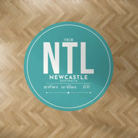 Thumbnail for Newcastle Airport (NTL) Carpets - Carpet Round - ID Tag - Turquoise
