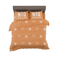 Thumbnail for Noto Airport (NTQ) Bedding Sets & Blankets - Bedding Set - Pattern - Orange