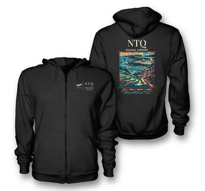 NTQ - Poster - Zipped Hoodie - Black