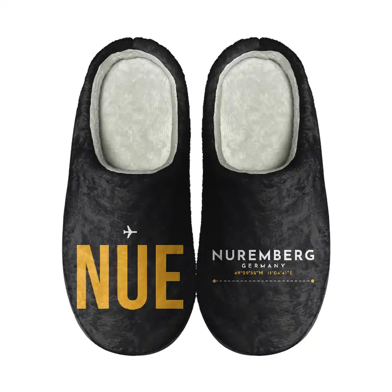 Nuremberg Airport (NUE) Slippers & Flip Flops - Slippers - Cotton - Code - Different - Black