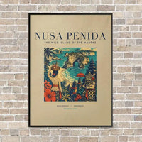 Thumbnail for NUSA PENIDA - Poster - Canvas Framed - Beige