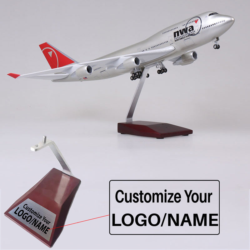 NWA Northwest Boeing 747 Airplane Model (47CM)