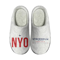 Thumbnail for Stockholm Skavsta Airport (NYO) Slippers & Flip Flops - Slippers - Cotton - Code - Different - White