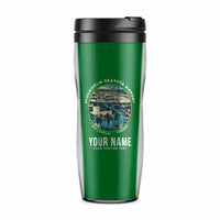 Thumbnail for Stockholm Skavsta Airport (NYO) Travel Mugs - Badge + Name - Plastic (No Holder) - Green
