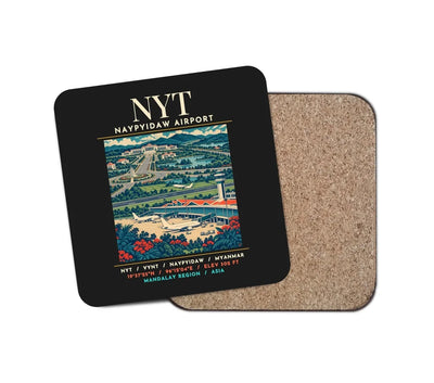 NYT - Poster - Coaster - Black
