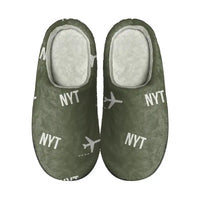 Thumbnail for Naypyidaw Airport (NYT) Slippers & Flip Flops - Slippers - Cotton - Pattern - Green Army