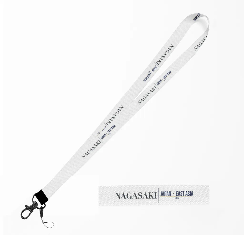 Nagasaki City Series lanyard - white