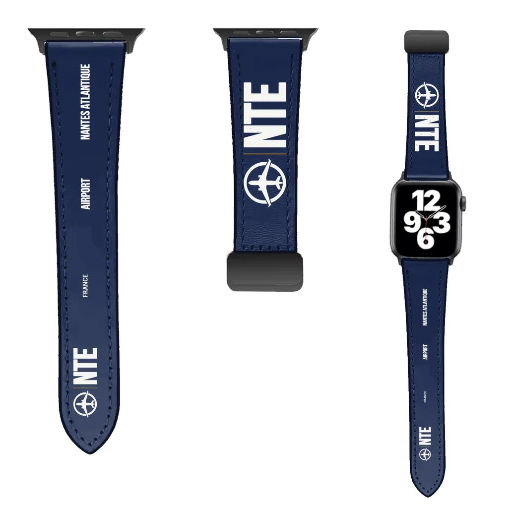 WBV6 | Nantes Atlantique Airport NTE | Leather - Navy Blue