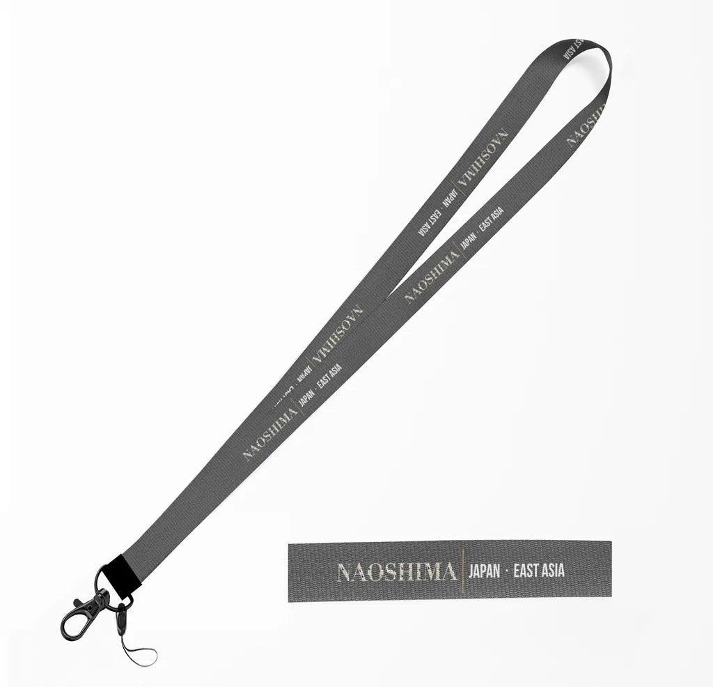 Naoshima City Series lanyard - gray