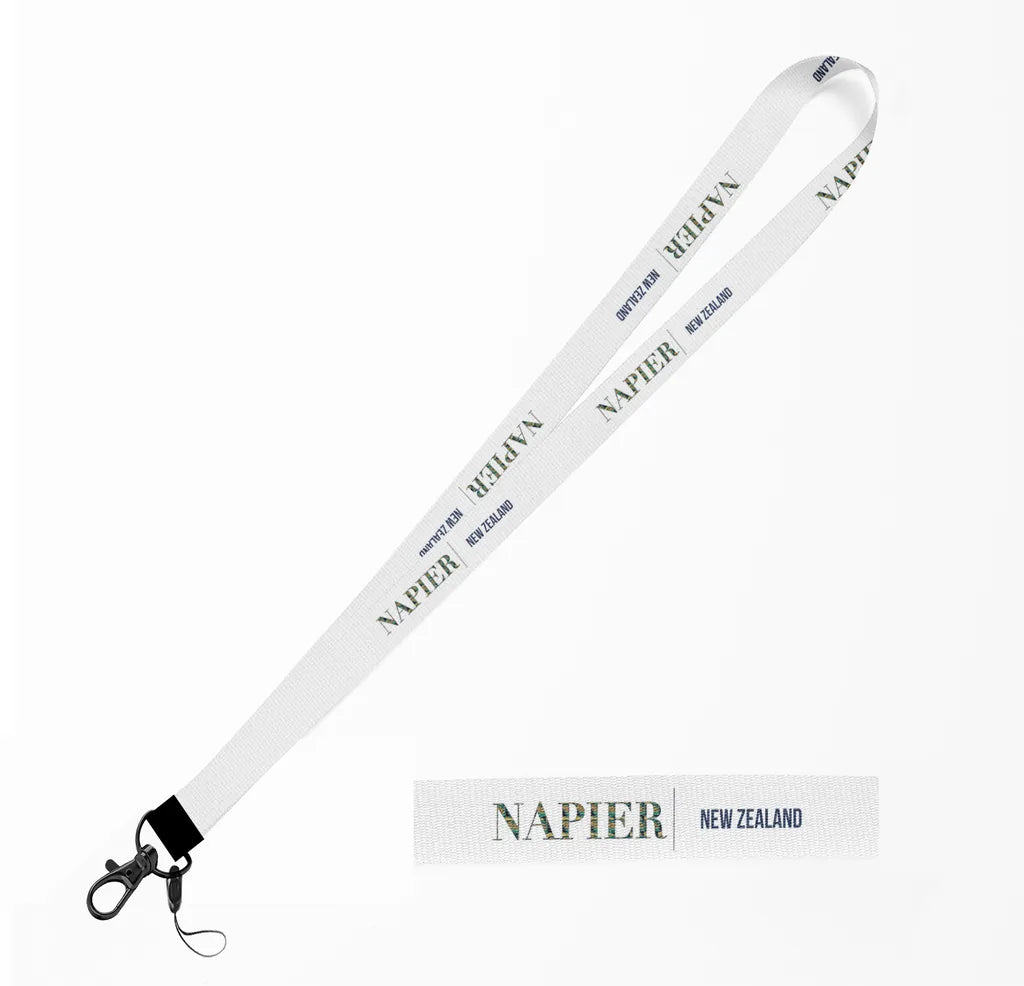 Napier City Series lanyard - white