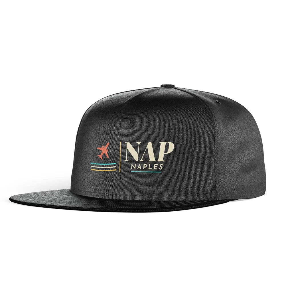 Naples International Airport NAP - Vesuvian Ceramic Current (NAP) snapback - black