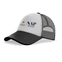 Thumbnail for Naples International Airport NAP - Vesuvian Ceramic Current (NAP) trucker cap - black