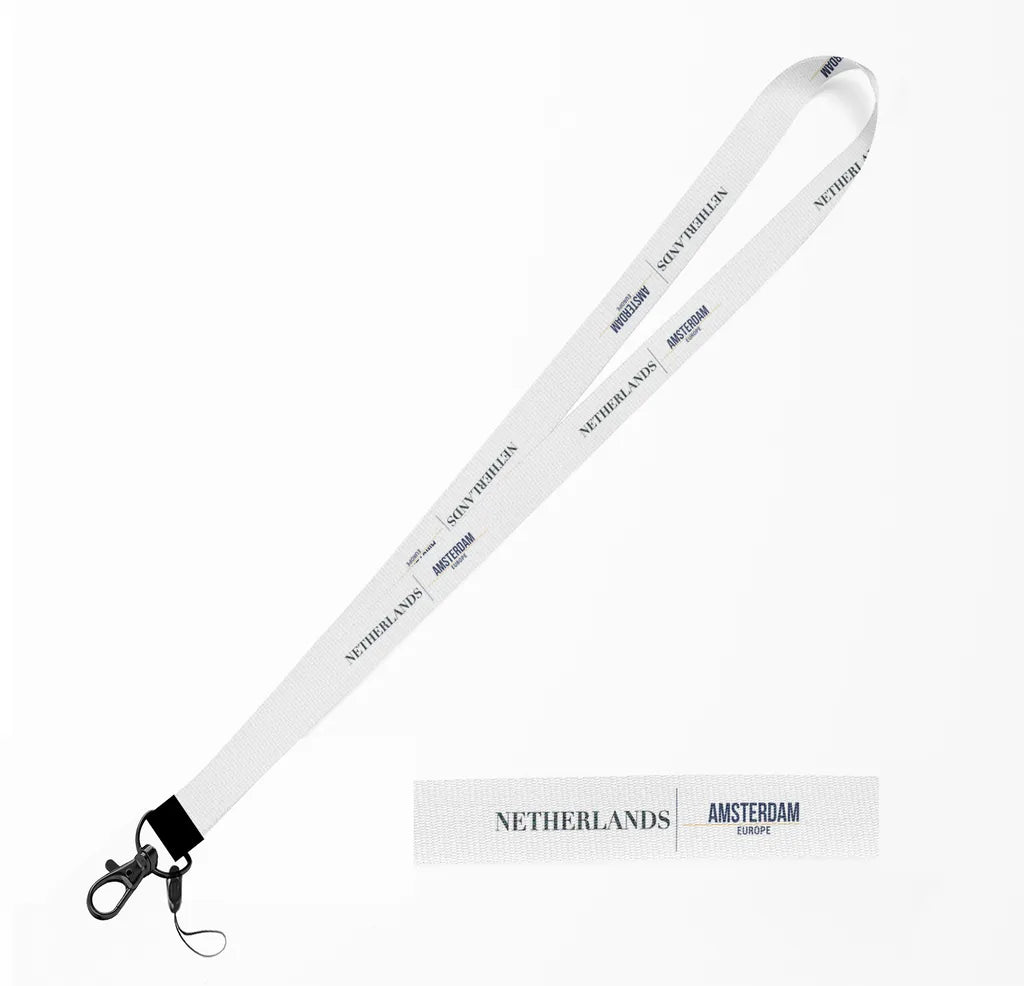 Netherlands Country Series lanyard - white