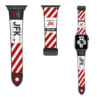 Thumbnail for New York (JFK) Designed Leather Apple Watch Straps