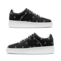 Thumbnail for Nice Airplanes (Black) Designed Low Top Sport Sneakers & Shoes