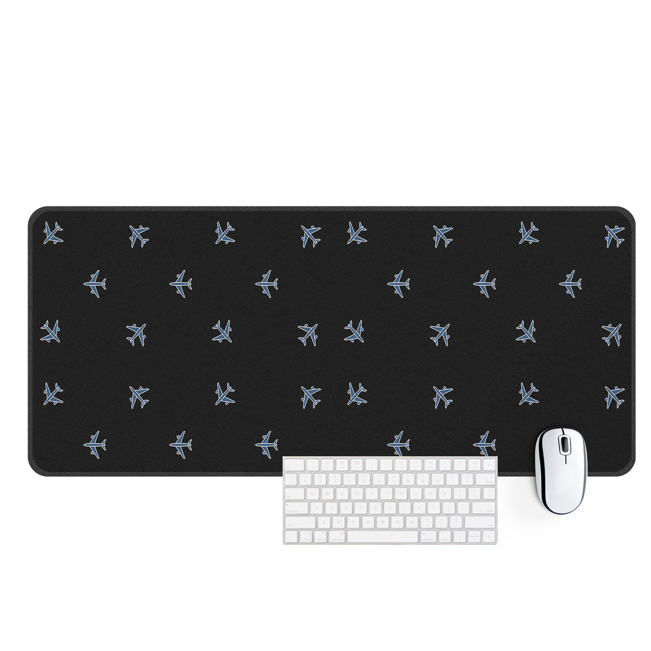 Nice Airplanes (Black) Designed Desk Mats
