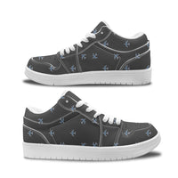 Thumbnail for Nice Airplanes (Gray) Designed Fashion Low Top Sneakers & Shoes