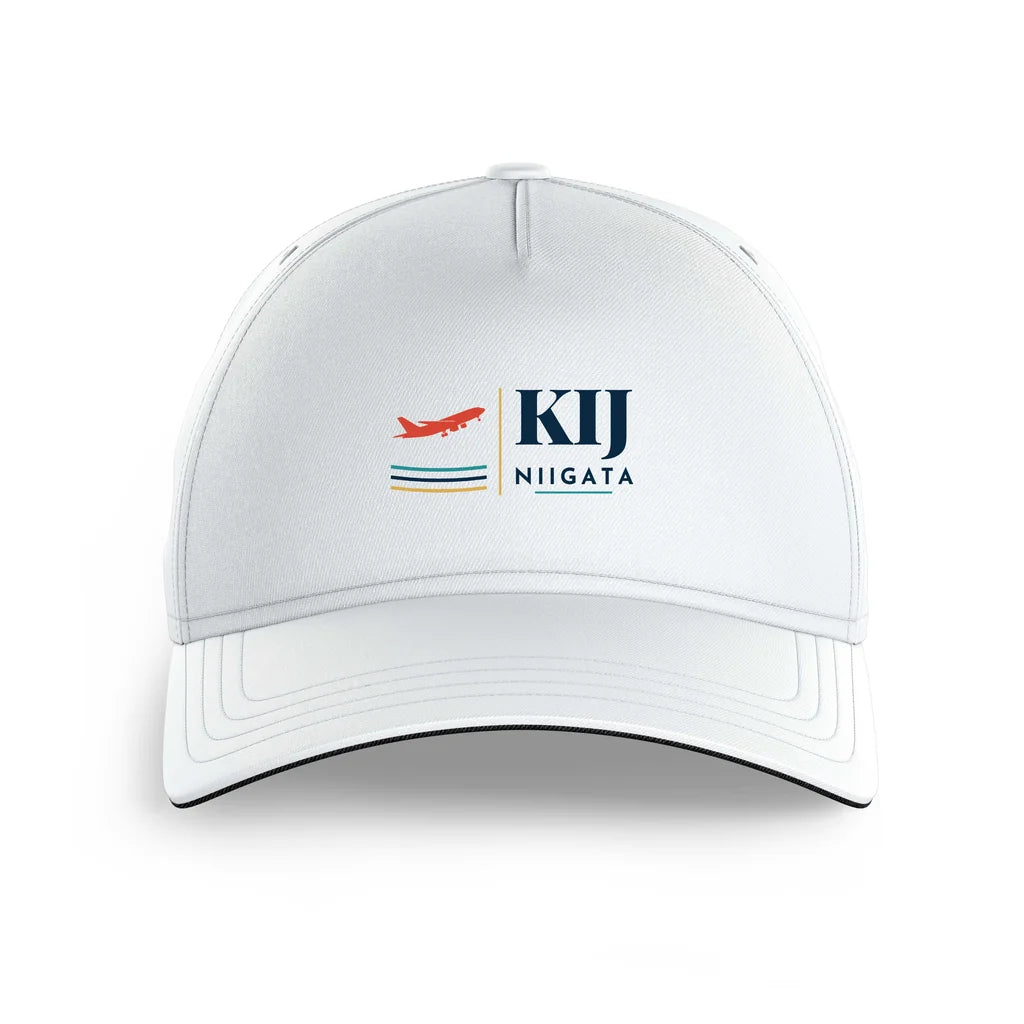 Niigata Airport (KIJ) printed hat - white