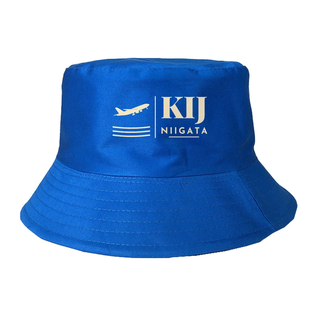 Niigata Airport (KIJ) summer hat - blue