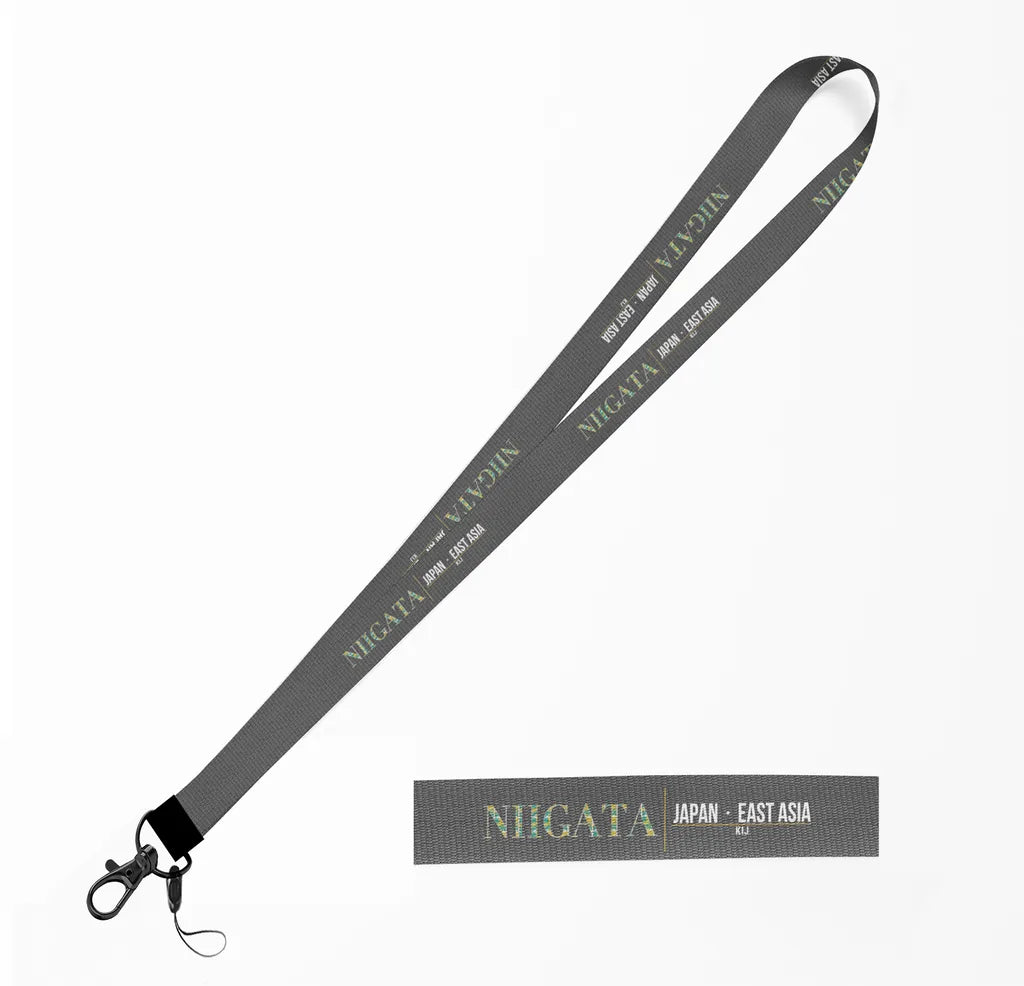 Niigata City Series lanyard - gray