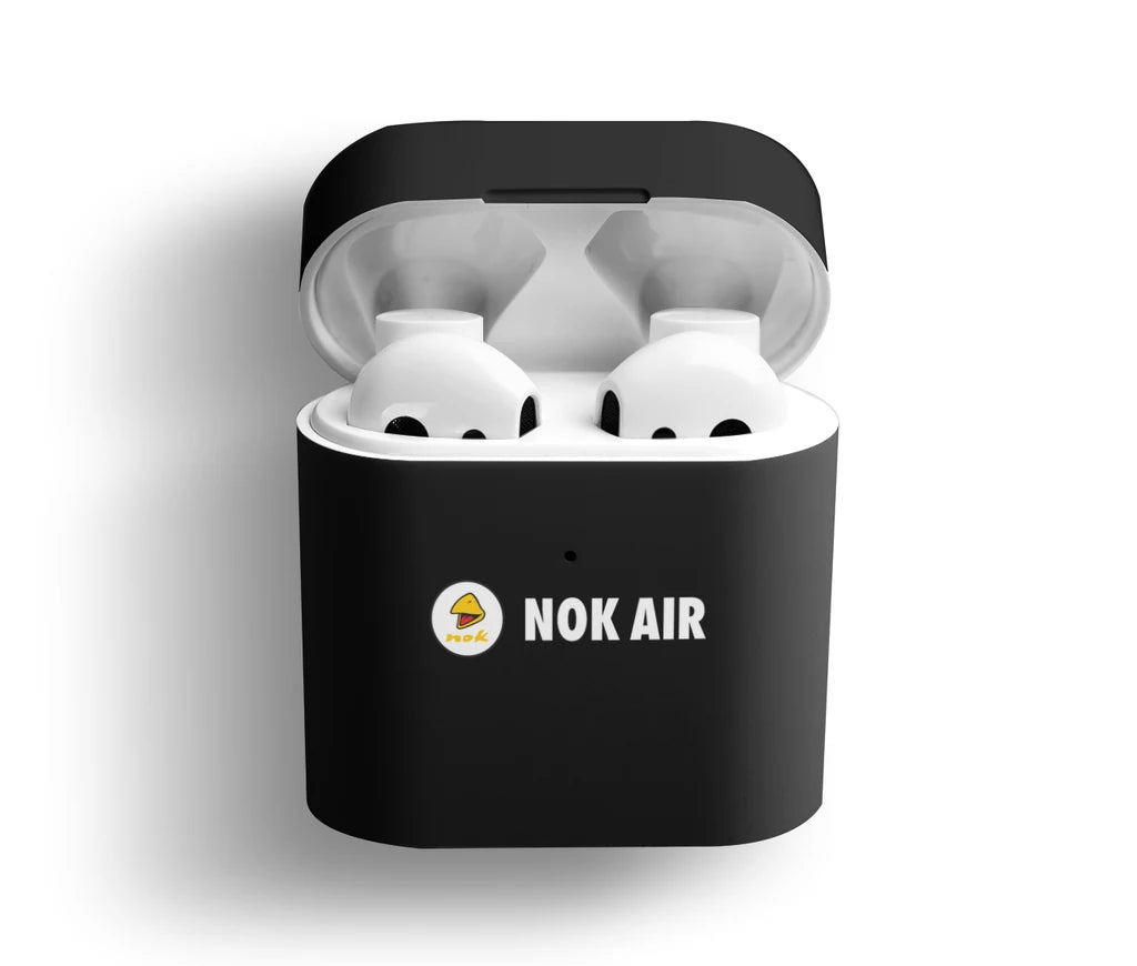 Nok Airlines AirPods plastic case - Black