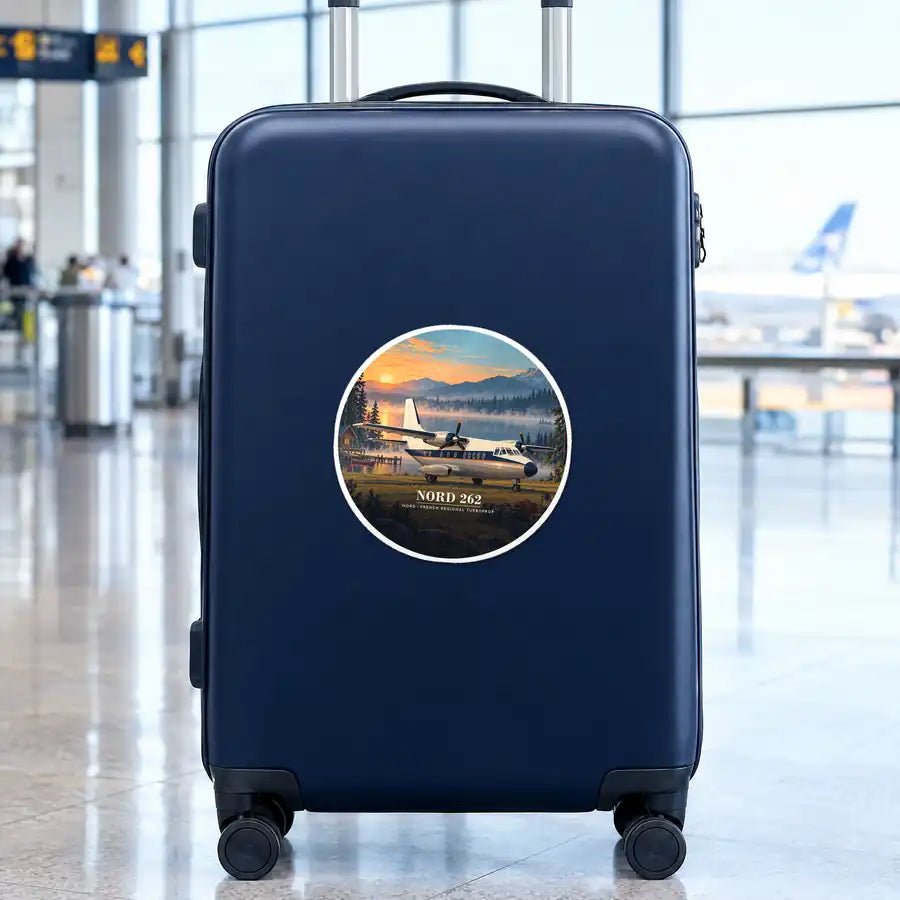 Nord 262A - 3D - Circle Sticker - Suitcase