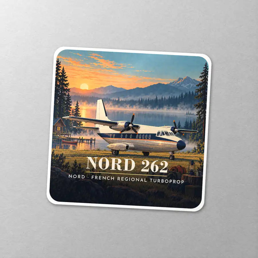 Nord 262A - 3D - Square Sticker - Close-up