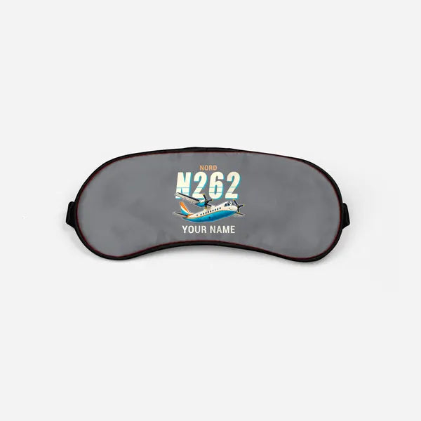Nord 262A - Cartoon + Name - Sleep Mask - Gray