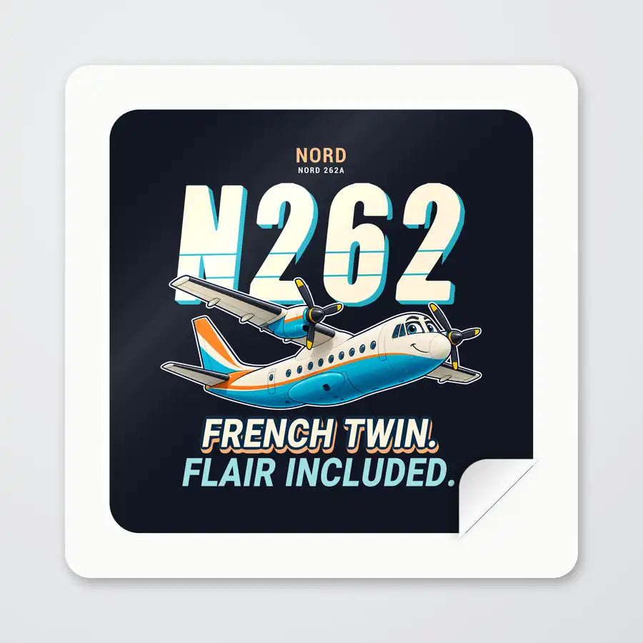 Nord 262A - Cartoon - Square Sticker - Peel
