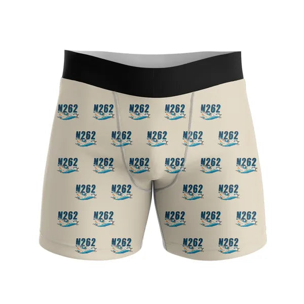Nord 262A - Men Boxers - Cartoon Pattern - Beige