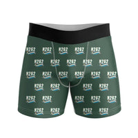 Thumbnail for Nord 262A - Men Boxers - Cartoon Pattern - Dark Green
