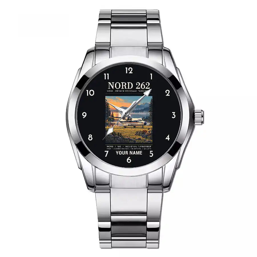 Nord 262A - Poster + Name - Stainless Steel Band - For Men