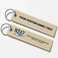 Thumbnail for Nord 262A Aviator Key Chains - Beige - Personalized
