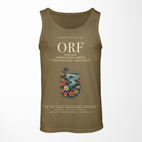 Thumbnail for Norfolk International Airport (ORF) design on green army tank top