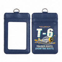 Thumbnail for North American T-6G Texan - Cartoon - ID Card Holder - Navy Blue