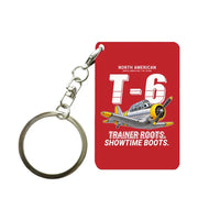 Thumbnail for North American T-6G Texan - Cartoon - Key Chain - Red