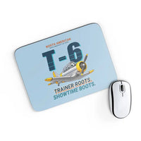Thumbnail for North American T-6G Texan - Cartoon - Mouse Pad - Light Blue