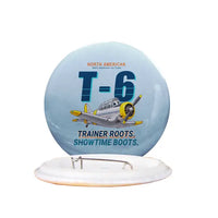 Thumbnail for North American T-6G Texan - Cartoon - Pin - Light Blue