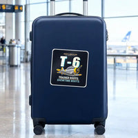 Thumbnail for North American T-6G Texan - Cartoon - Square Sticker - Suitcase