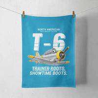 Thumbnail for North American T-6G Texan - Cartoon - Towel - Turquoise