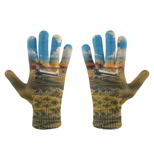 North American T-6G Texan - Gloves - Full - 3D - Full Print