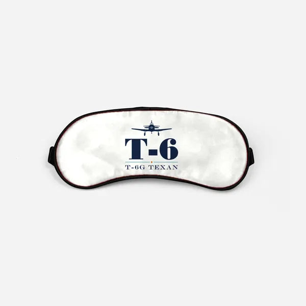 North American T-6G Texan - Heritage - Sleep Mask - White