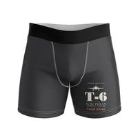 Thumbnail for North American T-6G Texan - Men Boxers - Heritage + Name - Black