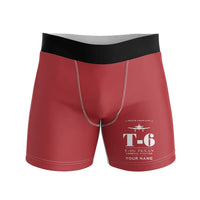 Thumbnail for North American T-6G Texan - Men Boxers - Heritage + Name - Red