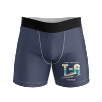 Thumbnail for North American T-6G Texan - Men Boxers - Original + Name - Navy Blue