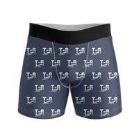 Thumbnail for North American T-6G Texan - Men Boxers - Original Pattern - Navy Blue