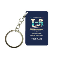 Thumbnail for North American T-6G Texan - Original + Name - Key Chain - Navy Blue